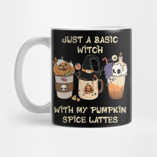 Just a basic witch with my pumpkin spice lattes (dark color version) Mug